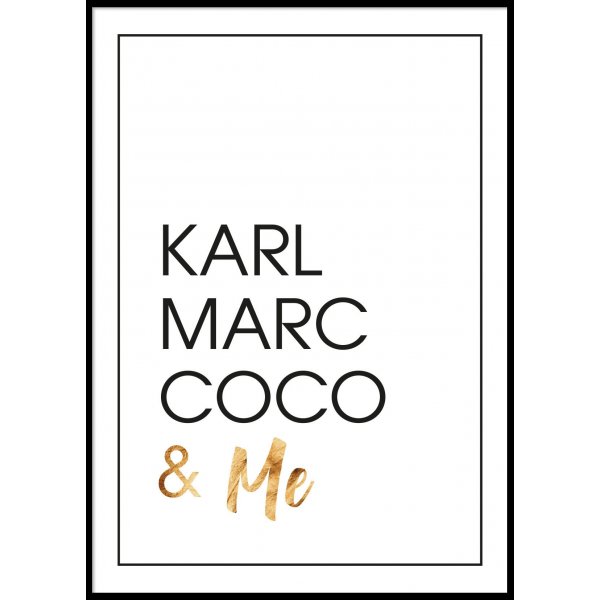 KARL MARC COCO & ME - Plakat 50x70 cm