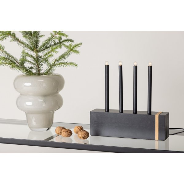 Fjällberget lysestake - Sort/Gull Fjällberget lysestake - Sort/Gull