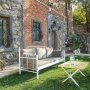 Hampus 3-seters utesofa - Hvit/brun