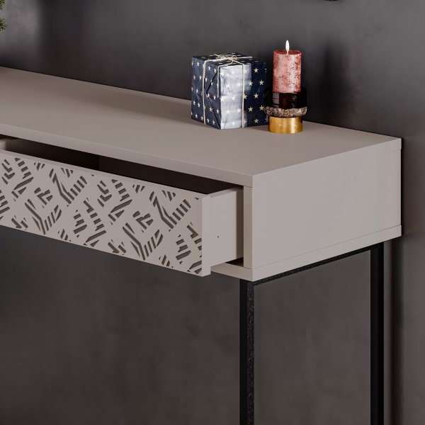 Heaton avlastningsbord 110 x 35,6 cm - Lett mokka