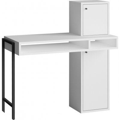 Loreen skrivebord Hvit/svart - 102 x 45 cm