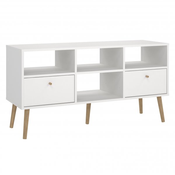 Bodo TV-skap med 2 skuffer - Hvit Bodo TV-skap med 2 skuffer - Hvit