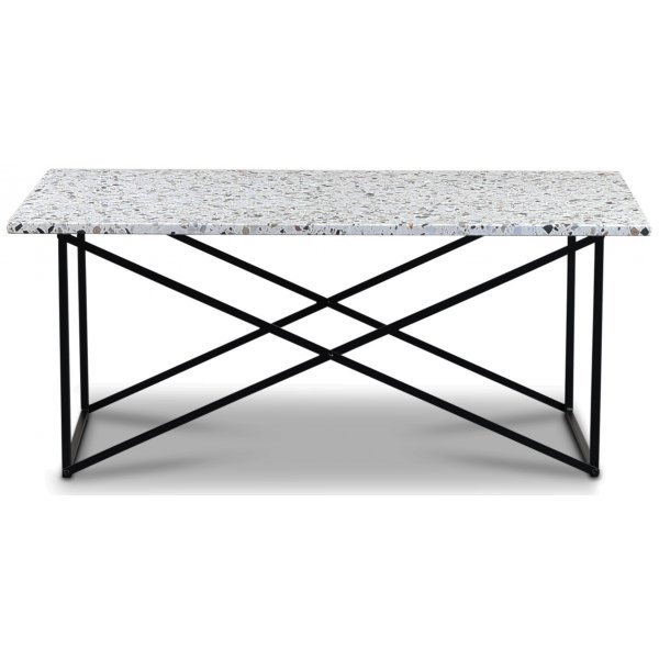 Terrazzo sofabord 110x60 cm - Cosmos Terrazzo & underdel palladium svart Terrazzo sofabord 110x60 cm - Cosmos Terrazzo & underdel palladium svart