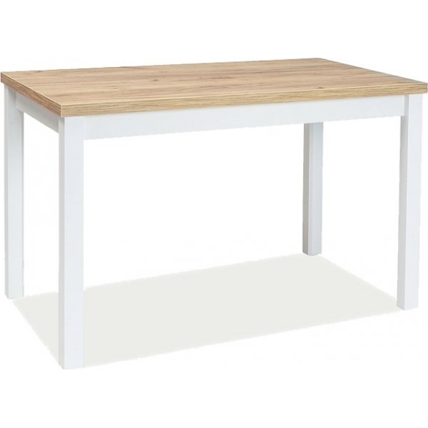 Adam spisebord 120 cm - Gold Craft eik / hvitt