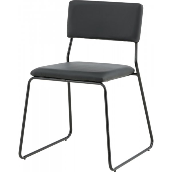 Frekvens stol - Svart PU