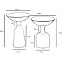 Chalice sidebord sett 46/56 cm - Sort