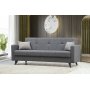Polya 3-seters sovesofa - Mrkegr