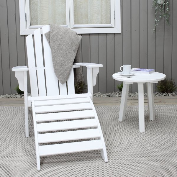 Newport dekkstol - Hvit + Flekkfjerner for møbler Newport dekkstol - Hvit + Flekkfjerner for møbler