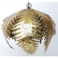 Palmeblad Taklampe - Gull Palmeblad Taklampe - Gull