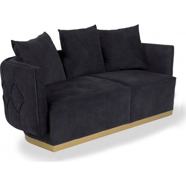 Queen 2-seters sofa - Svart Queen 2-seters sofa - Svart
