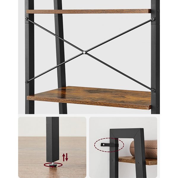 Petter trinnhylle 172 cm - Brun/svart Petter trinnhylle 172 cm - Brun/svart