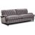Howard Sir William 3-seter sofa (Dun) - Mobus Silver Stripe