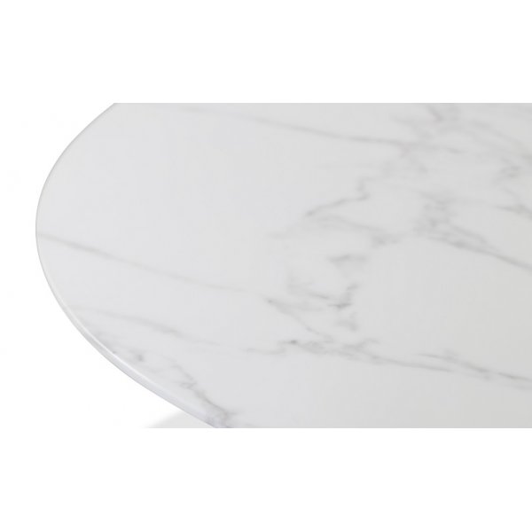 Art rundt spisebord 110 cm - Marmorert glass / Messing Art rundt spisebord 110 cm - Marmorert glass / Messing