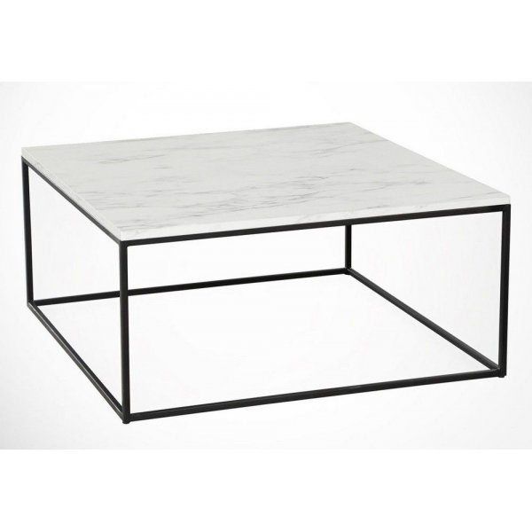 Poly salongbord - Hvit/svart