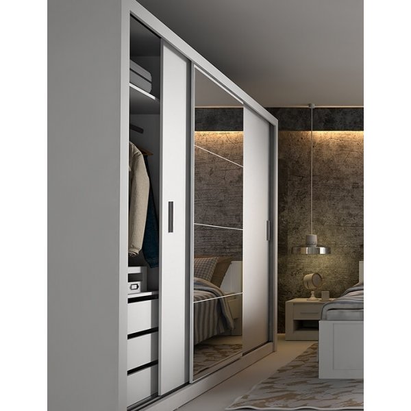 Einar garderobe - Hvit