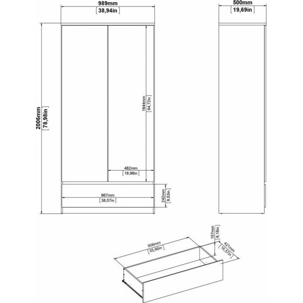 Naia garderobe - Hvit