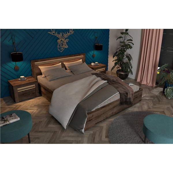 Baylar nattbord - Mørk eik Baylar nattbord - Mørk eik