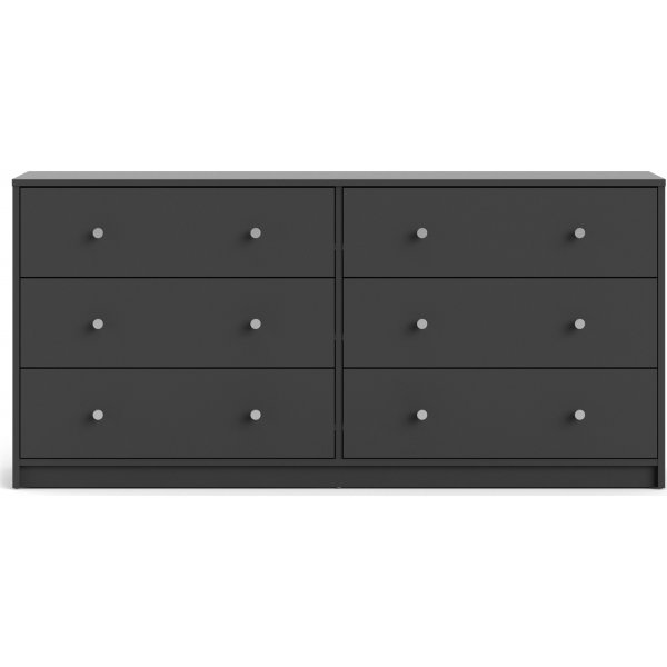 Mai kommode med 6 skuffer - Grå + Tekstilpleie for møbler Mai kommode med 6 skuffer - Grå + Tekstilpleie for møbler