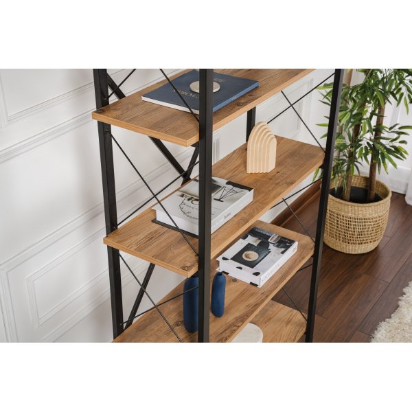 Elysian bokhylle - Furu/sort Elysian bokhylle - Furu/sort