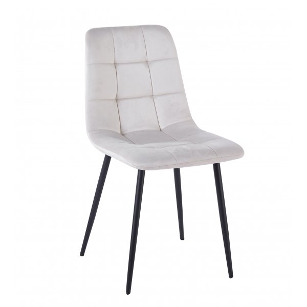 Delta spisestol beige fløyel Delta spisestol beige fløyel