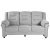 Vera 3-seters sofa i grtt stoff