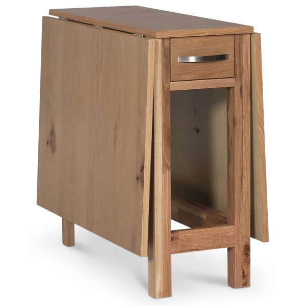 Fr spisegruppe; Fr klaffbord i eik med 4 Samset-stoler i byetre