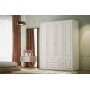 Inci garderobe 140 x 50 x 182 cm - Hvit
