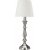 Therese bordlampe - Offwhite/antikk slv - 62 cm