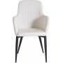 Karmstol Paolo - Svart / Beige Manchester