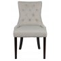 Victoria spisegruppe, ovalt spisebord 178 x 110 cm med 4 stk. Tuva stoler - Hvit / Brunbeiset