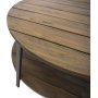 Salongbord Caesar - Svart / Mrk Teak
