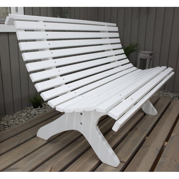 3-seters benk Lillesand - Hvit 3-seters benk Lillesand - Hvit