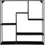 Vita vegghylle - svart - 85x85x18