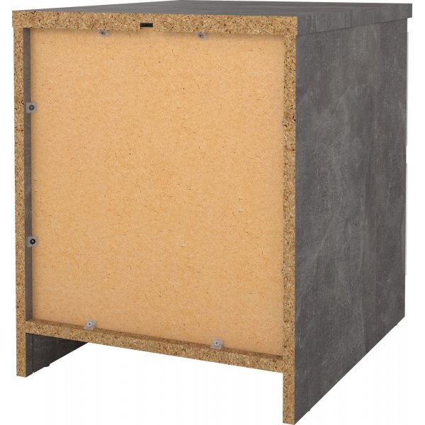 Naia nattbord 2 - Betong/hvit Naia nattbord 2 - Betong/hvit