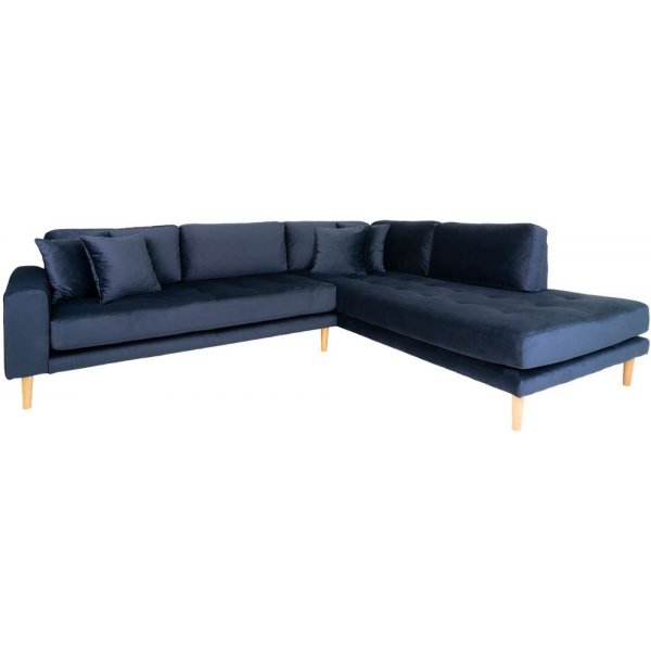 Lido Hjørnesofa med åpen finish - Blå Lido Hjørnesofa med åpen finish - Blå