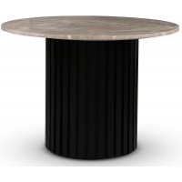 Sumo spisebord Ø105 cm - Svartbeiset / Beige Empradore Sumo spisebord Ø105 cm - Svartbeiset / Beige Empradore