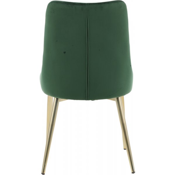 Alice Deluxe spisestol - Grnn/messing