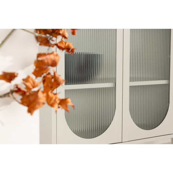 Lima vitrineskap beige