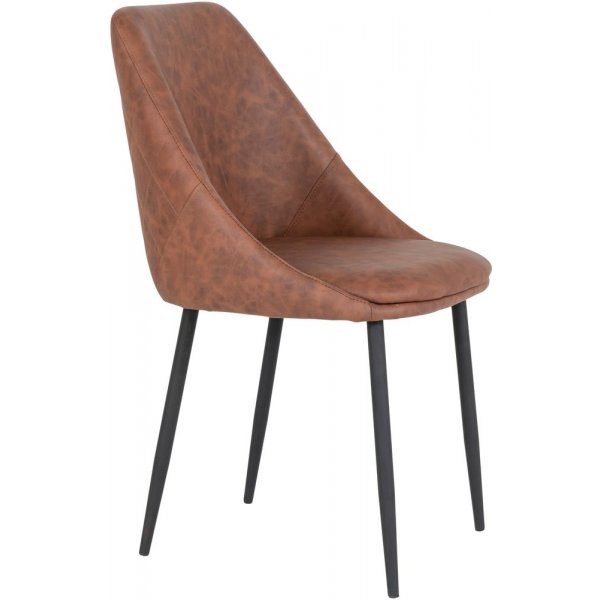 Porto spisestol - Vintage Brun Porto spisestol - Vintage Brun