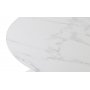 Atlantic spisegruppe, 110 cm rundt bord + 4 st Atlantic Empire stoler brun PU