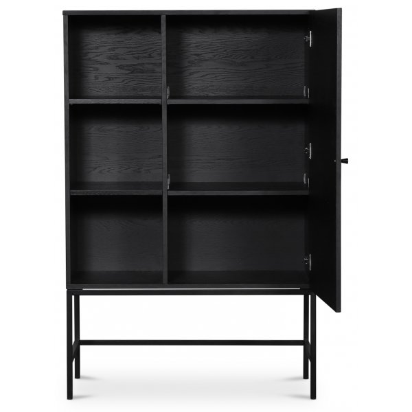 Stilo V.2 highboard - Svartvasket / Svart metall Stilo V.2 highboard - Svartvasket / Svart metall