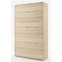 Sengeskap compact living vertikalt (120 x 200 cm fellbar seng) - Lys eik