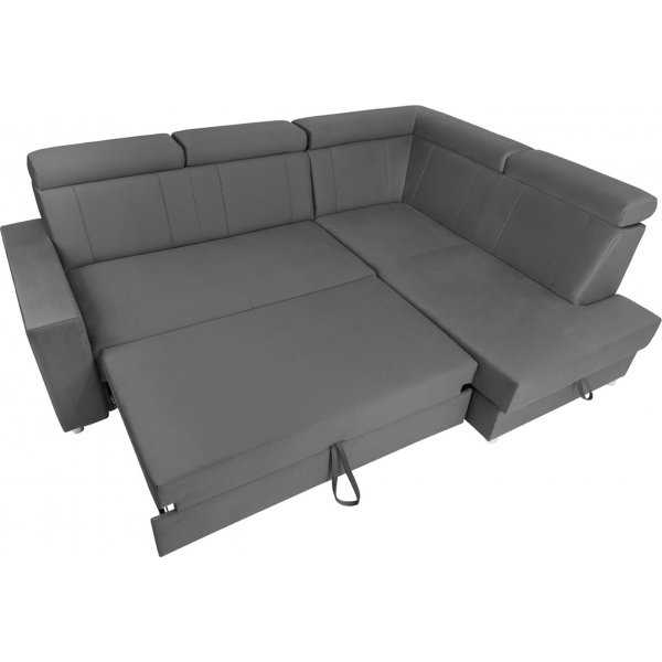 Lone hjrnesovesofa med pen ende hyre - Gr