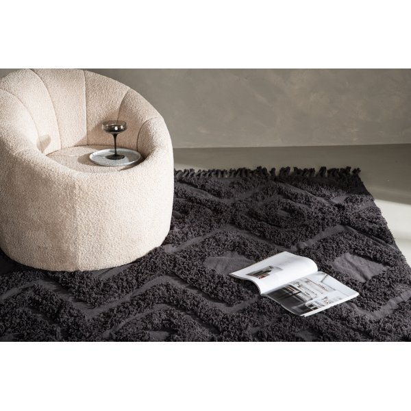 Kleva bomullsteppe - Mørk grå Kleva bomullsteppe - Mørk grå