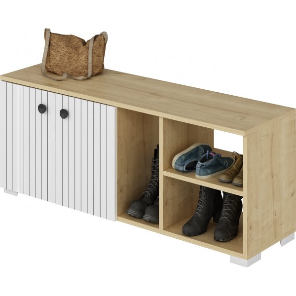 Sarandon skoskap - Hvit/safir Sarandon skoskap - Hvit/safir