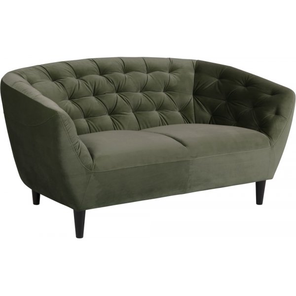 Felicia 2-seter sofa - Skogsgrnn (Flyel)