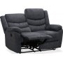 Tampa manuell 2-seters reclinersofa - Grtt stoff