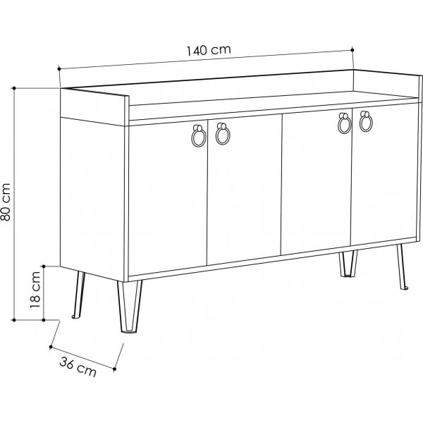Dea skjenk - Mokka Dea skjenk - Mokka