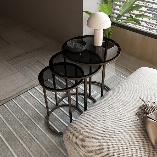Kyoto salongbord Ø34/42/50 cm - Sort Kyoto salongbord Ø34/42/50 cm - Sort