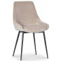 Plaza spisegruppe, marmorbord med 4 st Theo flyelstoler - Beige/Gr/Krom